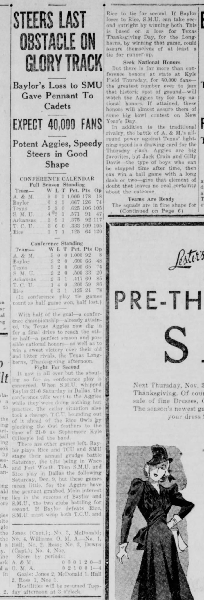 The Eagle Archives: November 27, 1939
